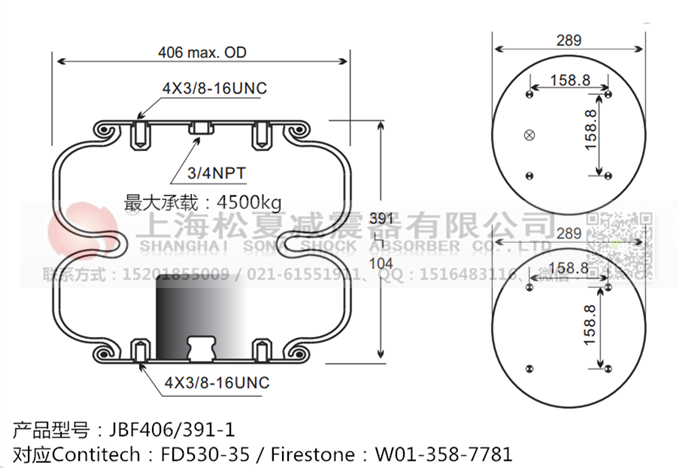 JBF406/391-2橡膠<a href='http://m.yfstny.com/' target='_blank'><u>空氣彈簧</u></a>